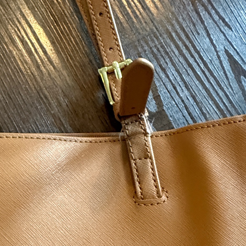 Tory Burch Camel Leather Tote - Picture 7 of 13